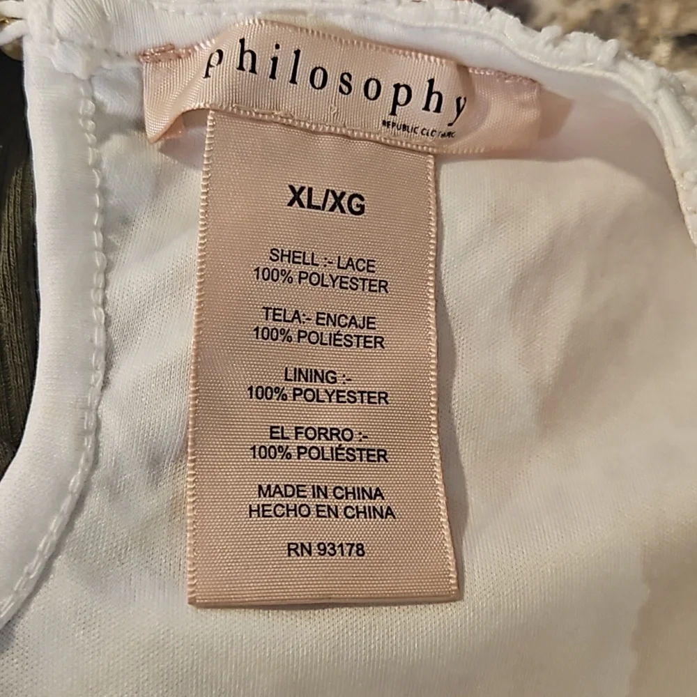 👚PHILOSOPHY LACE TOP👚
